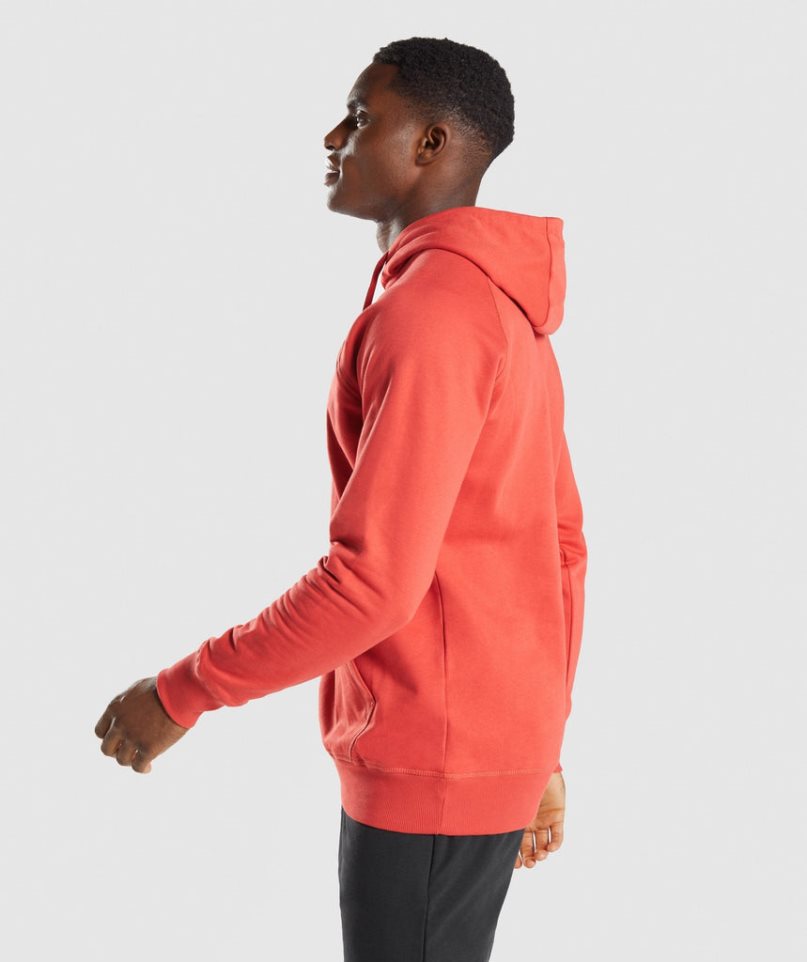 Men's Gymshark Sharkhead Infill Hoodie Orange | NZ 3DHLPR